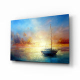 Serenity at Sunset Glass Wall Art