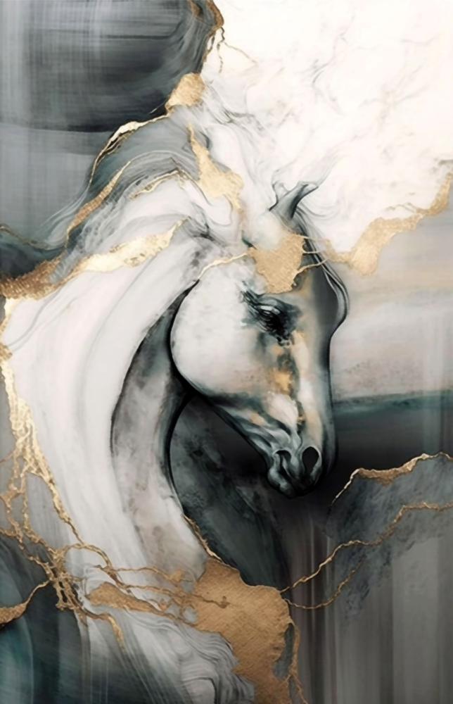 Horse Art Glass Wall Art