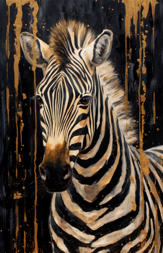 Zebra Glass Wall Art