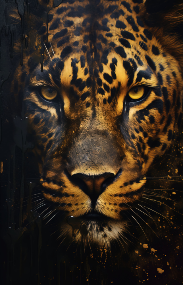 Leopard Glass Wall Art