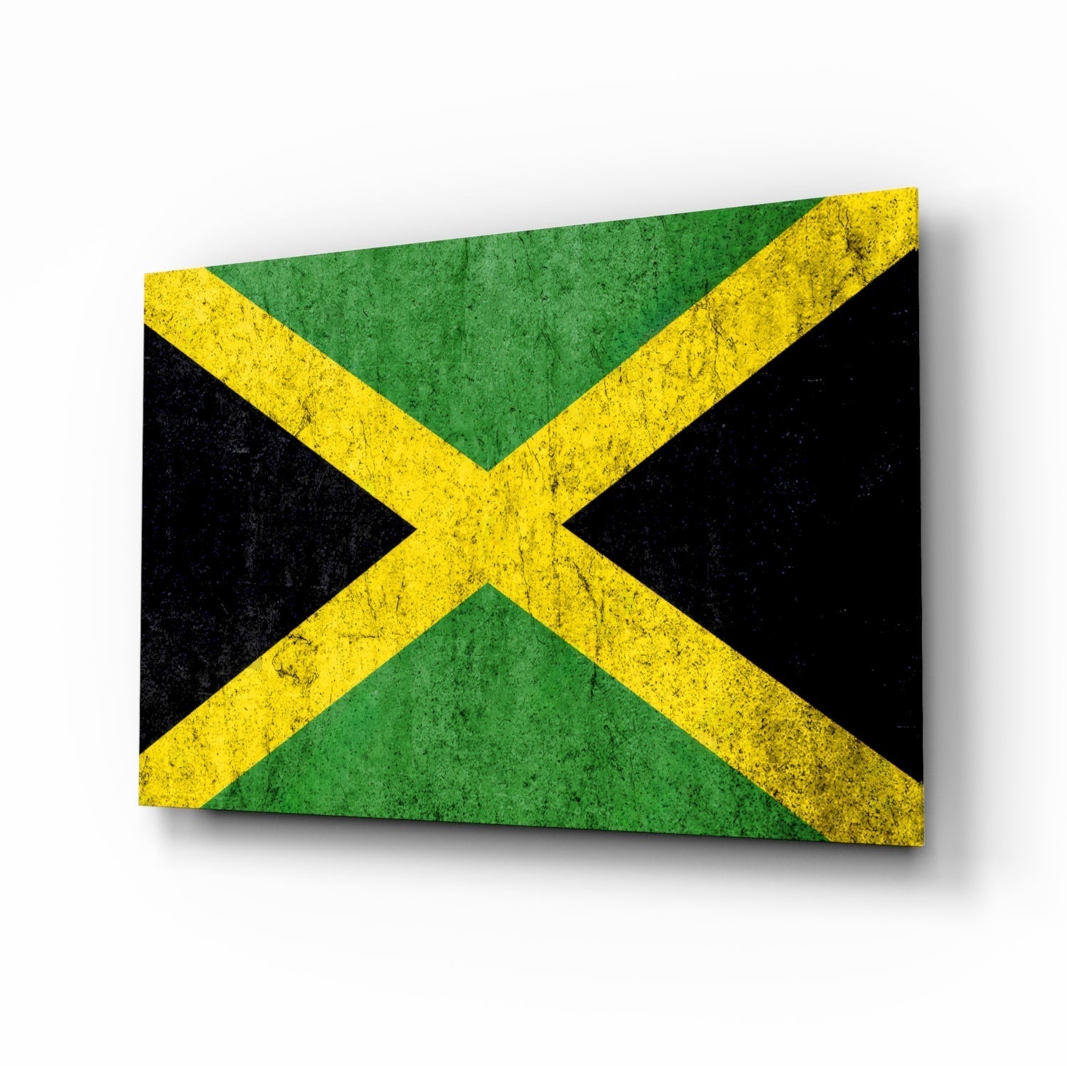 Flag of Jamaica Glass Wall Art.