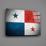 Flag of Panama Glass Wall Art.