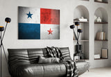 Flag of Panama Glass Wall Art.