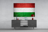 Flag of Hungary Glass Wall Art.