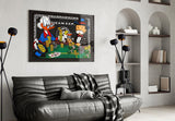 Luxury Poker Night Glass Wall Art
