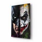 Batman vs. Joker Glass Wall Art