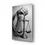 Justice Scale Hand Glass Wall Art