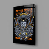 Mecha Geisha Glass Wall Art
