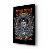Mecha Geisha Glass Wall Art