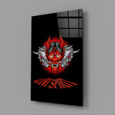 Devil's Mask Glass Wall Art