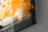 Ethereal Orange Whimsy Glass Wall Art