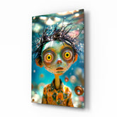 Mystic Underwater Gaze Glass Wall Art