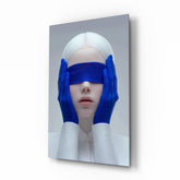 Blindfolded Serenity Glass Wall Art