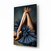 Royal Glamour Heels Glass Wall Art