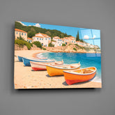 Coastal Serenity Glass Wall Art