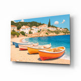 Coastal Serenity Glass Wall Art