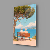 Couple's Serenity Glass Wall Art