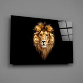 Lion's Majesty Glass Wall Art