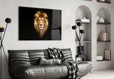 Lion's Majesty Glass Wall Art