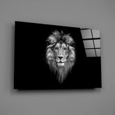 Lion's Majesty Glass Wall Art