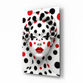 Polka Dot Glamour Glass Wall Art