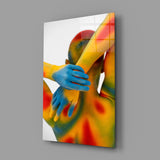 Colorful Gesture Glass Wall Art