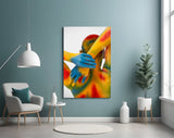 Colorful Gesture Glass Wall Art