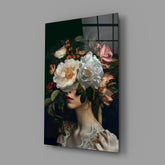 Floral Fantasy Glass Wall Art