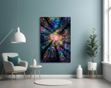 Forest Glow Glass Wall Art