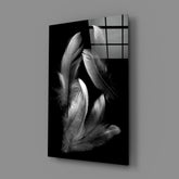 Feather Glass Wall Art.