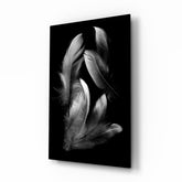 Feather Glass Wall Art.
