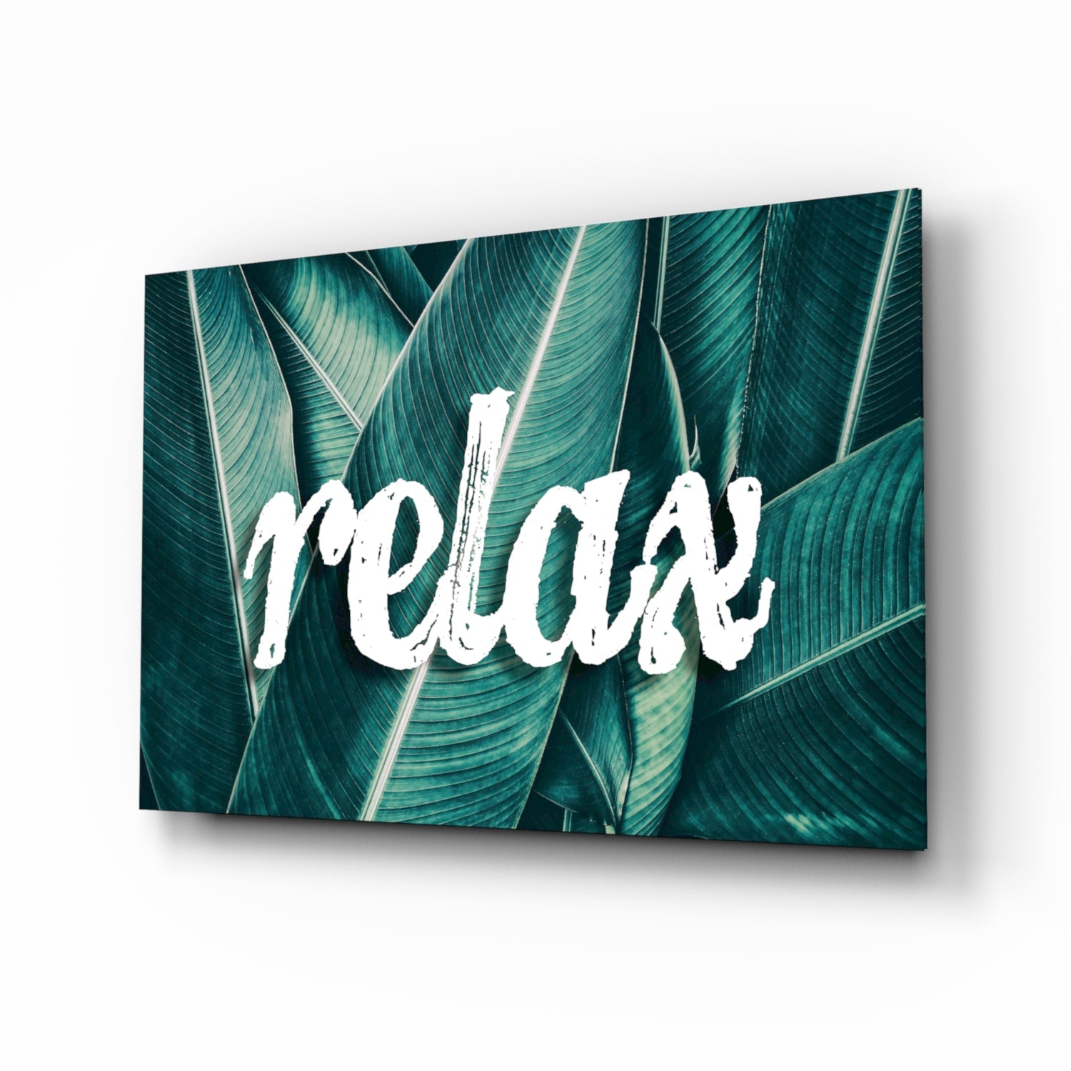 Relax Glass Wall Art.