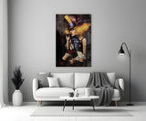 Female Clown Glass Wall Art.