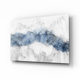 Blue Fog Glass Wall Art.