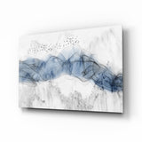 Blue Fog Glass Wall Art.