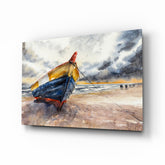 Solo Canoe Glass Wall Art.