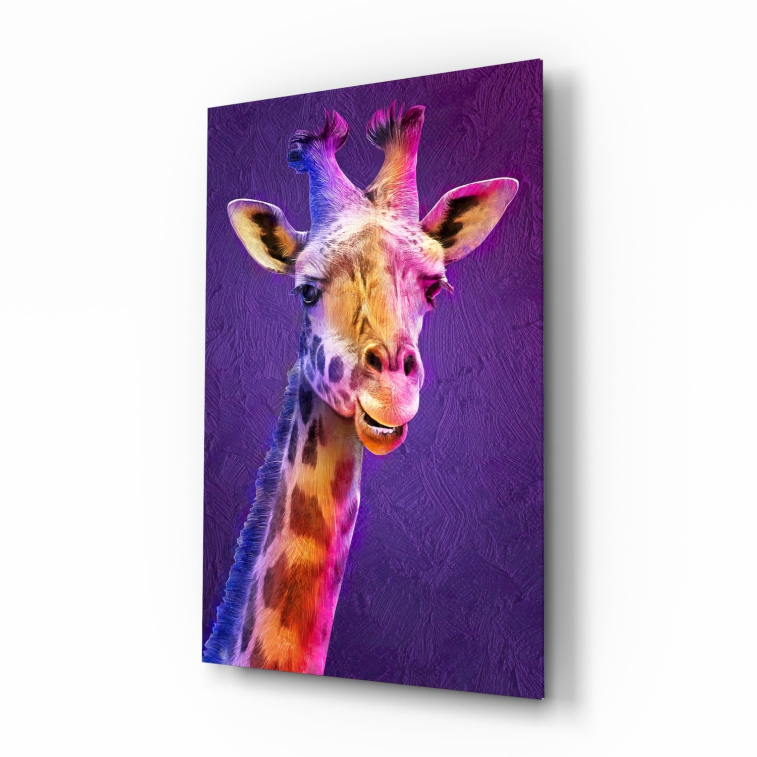 Giraffe Glass Wall Art.