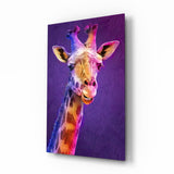 Giraffe Glass Wall Art.