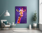Giraffe Glass Wall Art.