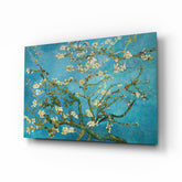 White Flowers Glass Wall Art.