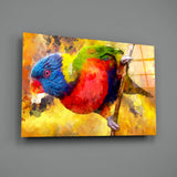 Parrot Glass Wall Art.