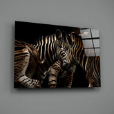 Zebra Glass Wall Art.