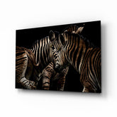 Zebra Glass Wall Art.