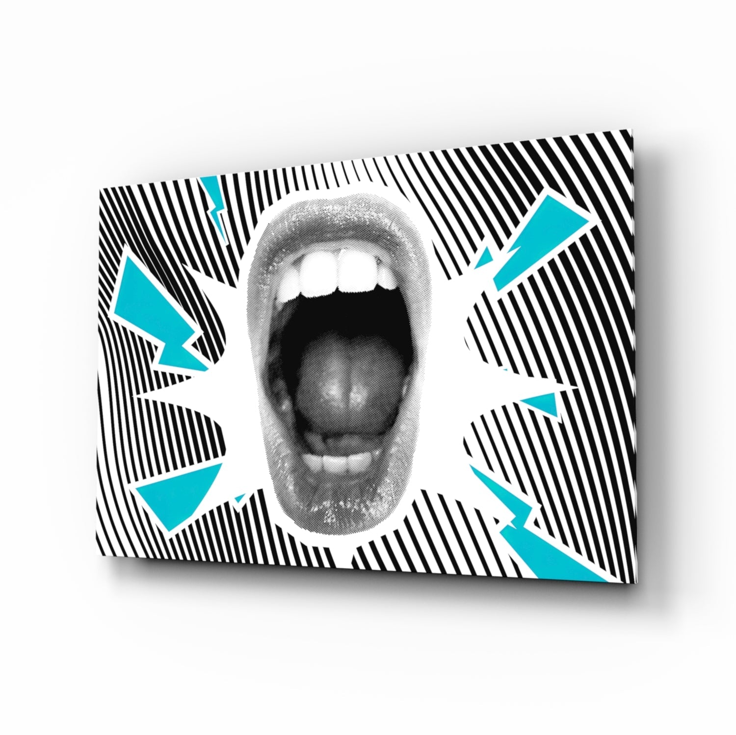 Scream Glass Wall Art.