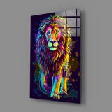 Lion Glass Wall Art.