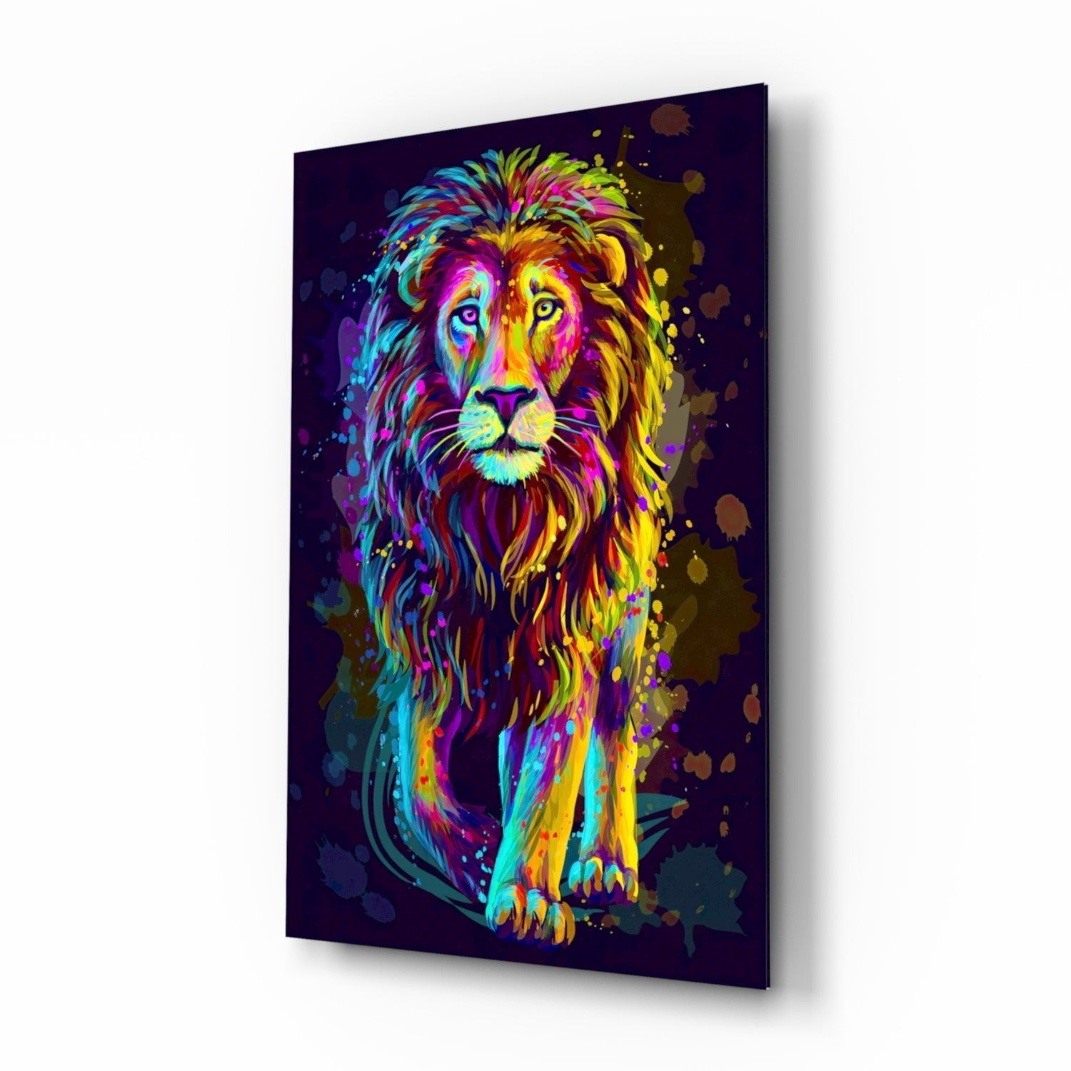 Lion Glass Wall Art.