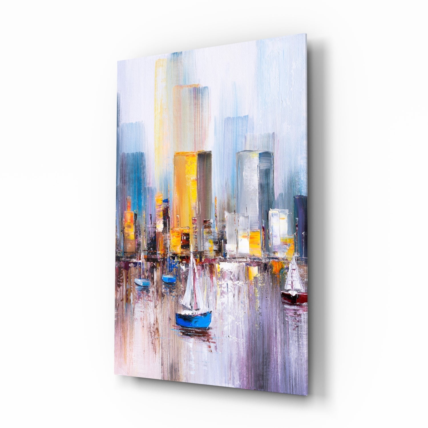 Abstract Glass Wall Art.