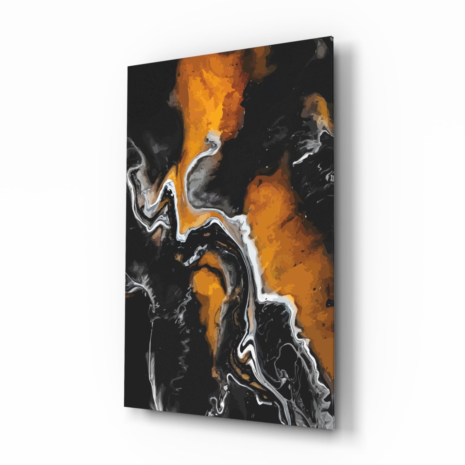 Abstract Glass Wall Art.