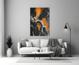 Abstract Glass Wall Art.