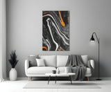 Abstract Glass Wall Art.